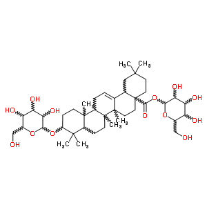 72786-33-5  1-O-[3-(hexopyranosyloxy)-28-oxoolean-12-en-28-yl]hexopyranose