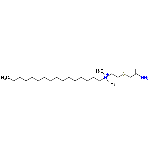 73373-34-9  N-{2-[(2-amino-2-oxoethyl)sulfanyl]ethyl}-N,N-dimethylhexadecan-1-aminium