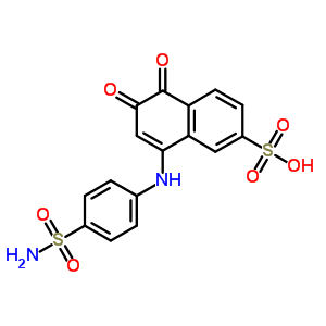 7466-81-1  5,6-dioxo-8-[(4-sulfamoylphenyl)amino]-5,6-dihydronaphthalene-2-sulfonic acid