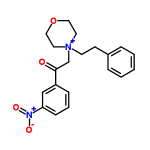 7469-58-1  4-[2-(3-nitrophenyl)-2-oxoethyl]-4-(2-phenylethyl)morpholin-4-ium