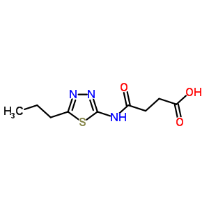 79888-41-8  4-oxo-4-[(5-propyl-1,3,4-thiadiazol-2-yl)amino]butanoic acid