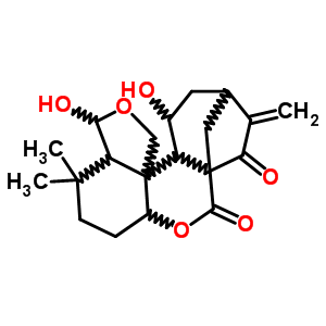 10391-09-0  10,13-dihydroxy-1,1-dimethyl-7-methylidenedecahydro-5a,8-methanocyclohepta[c]furo[3,4-e]chromene-5,6(7H)-dione