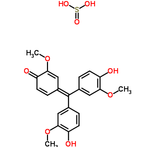 15304-18-4  4-[bis(4-hydroxy-3-methoxyphenyl)methylidene]-2-methoxycyclohexa-2,5-dien-1-one - sulfurous acid (1:1)