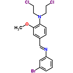 18471-83-5  4-{(E)-[(3-bromophenyl)imino]methyl}-N,N-bis(2-chloroethyl)-2-methoxyaniline