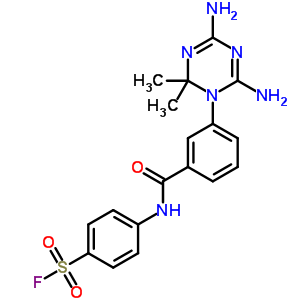 19188-57-9  4-{[3-(4,6-diamino-2,2-dimethyl-1,3,5-triazin-1(2H)-yl)benzoyl]amino}benzenesulfonyl fluoride