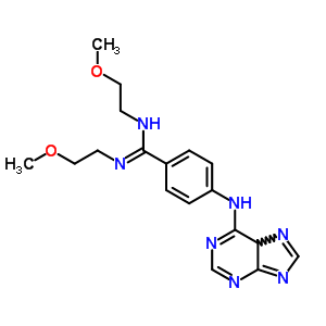 21267-83-4  N,N'-bis(2-methoxyethyl)-4-(5H-purin-6-ylamino)benzenecarboximidamide