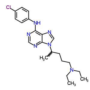 21267-94-7  N-(4-chlorophenyl)-9-[5-(diethylamino)pentan-2-yl]-9H-purin-6-amine