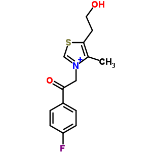 325-65-5  3-[2-(4-florofenil)-2-oksoetil]-5-(2-hidroksietil)-4-metil-1,3-tiyazol-3-yum