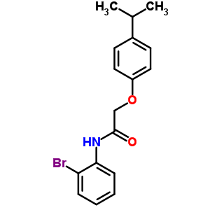431995-26-5  N-(2-bromophenyl)-2-[4-(propan-2-yl)phenoxy]acetamide
