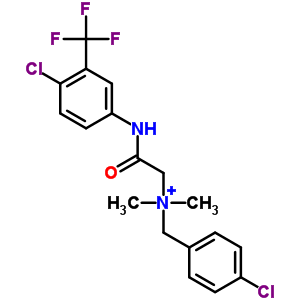 453-48-5  N-(4-clorobencil)-2-{[4-cloro-3-(trifluorometil)fenil]amino}-N,N-dimetil-2-oxoetanaminio