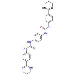 5604-32-0  1,1'-benzene-1,4-diylbis{3-[4-(1,4,5,6-tetrahydropyrimidin-2-yl)phenyl]urea}