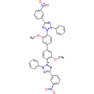 56576-92-2  3,3'-(3,3'-dimethoxybiphenyl-4,4'-diyl)bis[5-(3-nitrophenyl)-2-phenyl-2H-tetrazol-3-ium]