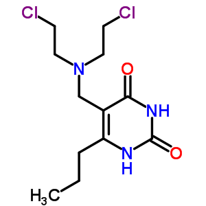 58371-00-9  5-{[bis(2-chloroethyl)amino]methyl}-6-propylpyrimidine-2,4(1H,3H)-dione
