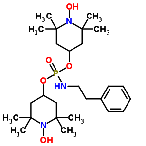 61384-24-5  bis(1-hydroxy-2,2,6,6-tetramethylpiperidin-4-yl) (2-phenylethyl)phosphoramidate