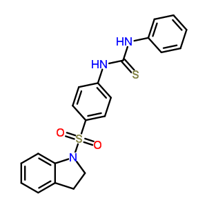 6151-09-3  1-[4-(2,3-dihydro-1H-indol-1-ylsulfonyl)phenyl]-3-phenylthiourea