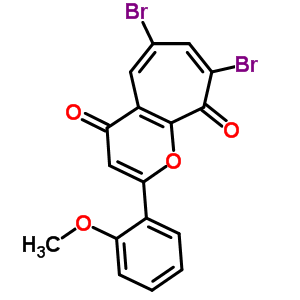 6472-62-4  6,8-dibromo-2-(2-methoxyphenyl)cyclohepta[b]pyran-4,9-dione