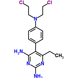 7501-70-4  5-{4-[bis(2-chloroethyl)amino]phenyl}-6-ethylpyrimidine-2,4-diamine