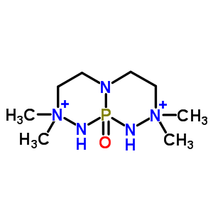 92335-18-7  2,2,8,8-tetramethyloctahydro[1,2,4,3]triazaphosphinino[3,4-c][1,2,4,3]triazaphosphinine-2,8-diium 10-oxide