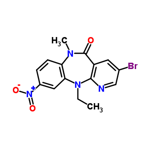 133626-90-1  3-bromo-11-ethyl-6-methyl-9-nitro-6,11-dihydro-5H-pyrido[2,3-b][1,5]benzodiazepin-5-one