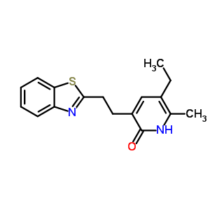 135525-69-8  3-[2-(1,3-benzothiazol-2-yl)ethyl]-5-ethyl-6-methylpyridin-2(1H)-one