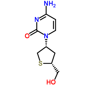 142941-62-6  2-(4-amino-2-oxopyrimidin-1(2H)-yl)-1,4-anhydro-2,3-dideoxy-1-thio-L-threo-pentitol