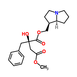 23412-97-7  1-[(1S,7aS)-hexahydro-1H-pyrrolizin-1-ylmethyl] 4-methyl (2R)-2-benzyl-2-hydroxybutanedioate