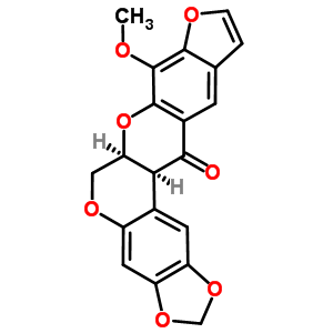 42485-00-7  (6aS,13aS)-8-methoxy-6a,13a-dihydro[1,3]dioxolo[6,7]chromeno[3,4-b]furo[3,2-g]chromen-13(6H)-one
