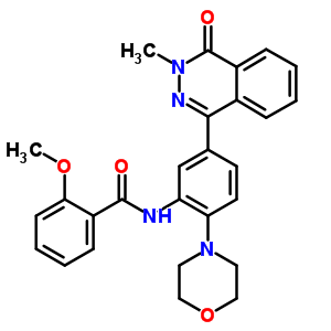 4847-17-0  2-methoxy-N-[5-(3-methyl-4-oxo-3,4-dihydrophthalazin-1-yl)-2-(morpholin-4-yl)phenyl]benzamide