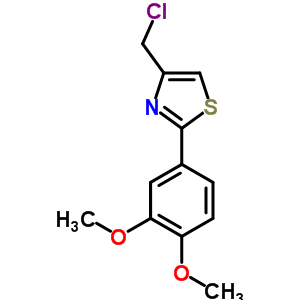 55315-32-7  4-(chloromethyl)-2-(3,4-dimethoxyphenyl)-1,3-thiazole