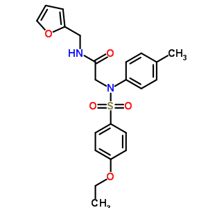 5603-48-5  N~2~-[(4-ethoxyphenyl)sulfonyl]-N-(furan-2-ylmethyl)-N~2~-(4-methylphenyl)glycinamide