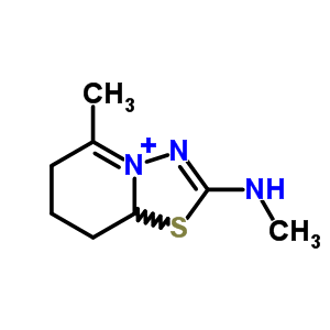 56967-84-1  5-methyl-2-(methylamino)-6,7,8,8a-tetrahydro[1,3,4]thiadiazolo[3,2-a]pyridin-4-ium