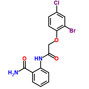 5798-03-8  2-{[(2-bromo-4-chlorophenoxy)acetyl]amino}benzamide