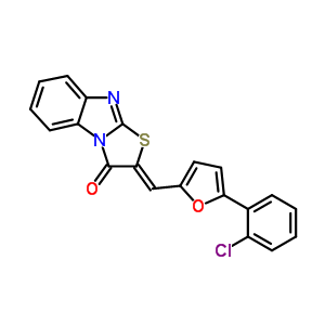 5860-85-5  (2Z)-2-{[5-(2-chlorophenyl)furan-2-yl]methylidene}[1,3]thiazolo[3,2-a]benzimidazol-3(2H)-one