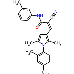5905-31-7  (2Z)-2-cyano-3-[1-(2,4-dimethylphenyl)-2,5-dimethyl-1H-pyrrol-3-yl]-N-(3-methylphenyl)prop-2-enamide