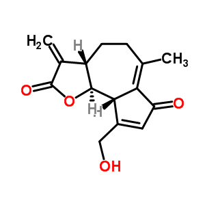 65725-10-2  (3aS,9aS,9bS)-9-(hydroxymethyl)-6-methyl-3-methylidene-3,3a,4,5,9a,9b-hexahydroazuleno[4,5-b]furan-2,7-dione