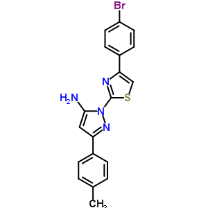 74101-16-9  1-[4-(4-bromophenyl)-1,3-thiazol-2-yl]-3-(4-methylphenyl)-1H-pyrazol-5-amine
