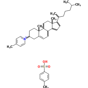 7511-84-4  1-[17-(1,5-dimethylhexyl)-10,13-dimethyl-2,3,4,7,8,9,11,12,14,15,16,17-dodecahydro-1H-cyclopenta[a]phenanthren-3-yl]-4-methyl-pyridin-1-ium; 4-methylbenzenesulfonic acid