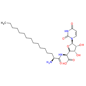 112139-25-0  1-[(4xi)-5-{[(2S)-2-aminohexadecanoyl]amino}-5-deoxy-beta-D-ribo-hexofuranuronosyl]pyrimidine-2,4(1H,3H)-dione