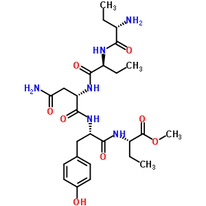 123951-94-0  N~2~-[(2S)-2-{[(2S)-2-aminobutanoyl]amino}butanoyl]-L-asparaginyl-N-[(2S)-1-methoxy-1-oxobutan-2-yl]-L-tyrosinamide