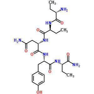 123951-96-2  N~2~-[(2S)-2-{[(2S)-2-aminobutanoyl]amino}butanoyl]-L-asparaginyl-N-[(2S)-1-amino-1-oxobutan-2-yl]-L-tyrosinamide