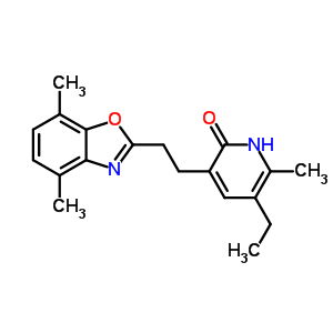 135560-40-6  3-[2-(4,7-dimethyl-1,3-benzoxazol-2-yl)ethyl]-5-ethyl-6-methylpyridin-2(1H)-one