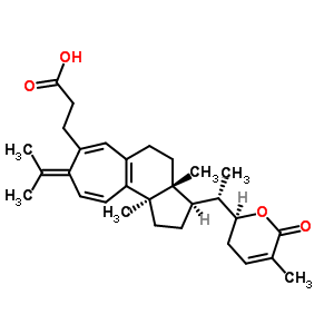 218915-17-4  3-[(3R,3aR,10bR)-3a,10b-dimethyl-3-{(1S)-1-[(2S)-5-methyl-6-oxo-3,6-dihydro-2H-pyran-2-yl]ethyl}-8-(propan-2-ylidene)-1,2,3,3a,4,5,8,10b-octahydrocyclohepta[e]inden-7-yl]propanoic acid