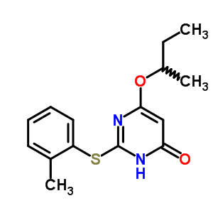 284681-71-6  2-[(2-methylphenyl)sulfanyl]-6-(1-methylpropoxy)pyrimidin-4(3H)-one