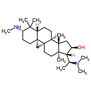 30276-35-8  (3beta,5alpha,9beta,16alpha,20S)-20-(dimethylamino)-4,4,14-trimethyl-3-(methylamino)-9,19-cyclopregnan-16-ol