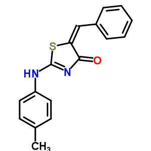 34798-17-9  (5E)-5-benzylidene-2-[(4-methylphenyl)amino]-1,3-thiazol-4(5H)-one