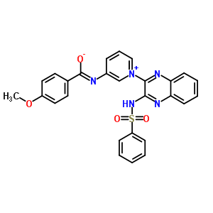 4831-30-5  4-methoxy-N-(1-{3-[(phenylsulfonyl)amino]quinoxalin-2-yl}pyridinium-3-yl)benzenecarboximidate