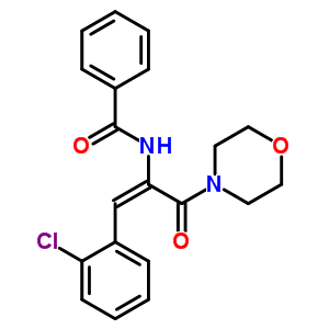 51896-15-2  N-[(1E)-1-(2-chlorophenyl)-3-(morpholin-4-yl)-3-oxoprop-1-en-2-yl]benzamide