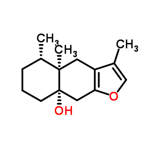 52279-13-7  (4aR,5S,8aS)-3,4a,5-trimethyl-4,5,6,7,8,9-hexahydronaphtho[2,3-b]furan-8a(4aH)-ol