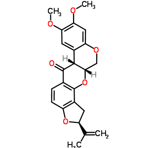 54141-69-4  (2S,6aR,12aR)-8,9-dimethoxy-2-(prop-1-en-2-yl)-1,2,12,12a-tetrahydrochromeno[3,4-b]furo[2,3-h]chromen-6(6aH)-one