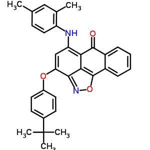 5473-25-6  3-(4-tert-butylphenoxy)-5-[(2,4-dimethylphenyl)amino]-6H-anthra[1,9-cd][1,2]oxazol-6-one